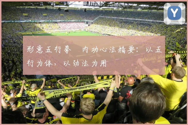 形意五行拳・内功心法精要：以五行为体，以劲法为用