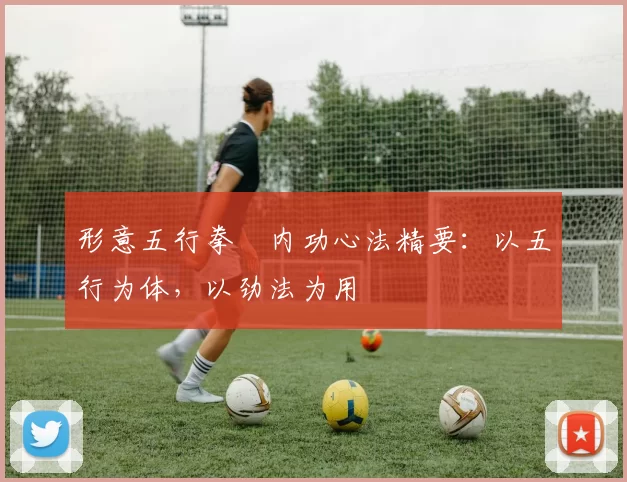 形意五行拳・内功心法精要:以五行为体,以劲法为用