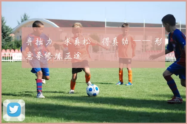 弃拙力・求真松・得真劲 —— 形意拳修炼正途