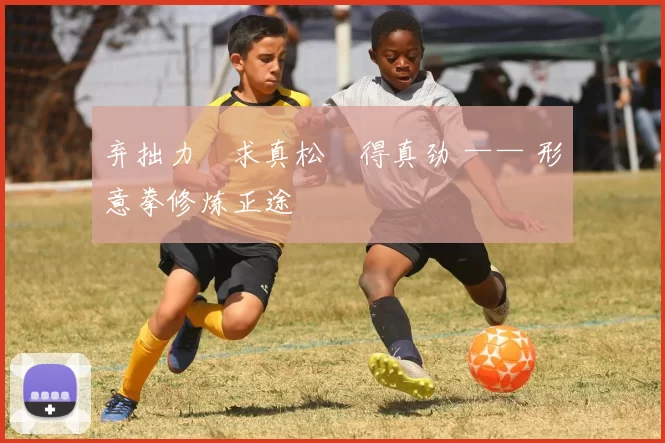 弃拙力・求真松・得真劲 —— 形意拳修炼正途