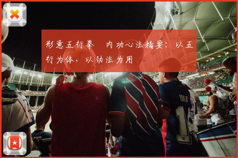 形意五行拳・内功心法精要:以五行为体,以劲法为用