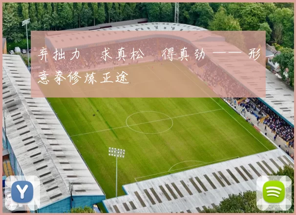 弃拙力・求真松・得真劲 —— 形意拳修炼正途