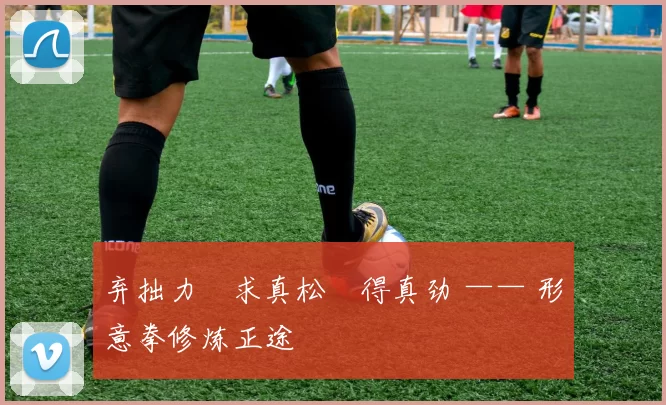 弃拙力・求真松・得真劲 —— 形意拳修炼正途
