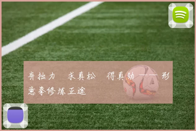 弃拙力・求真松・得真劲 —— 形意拳修炼正途