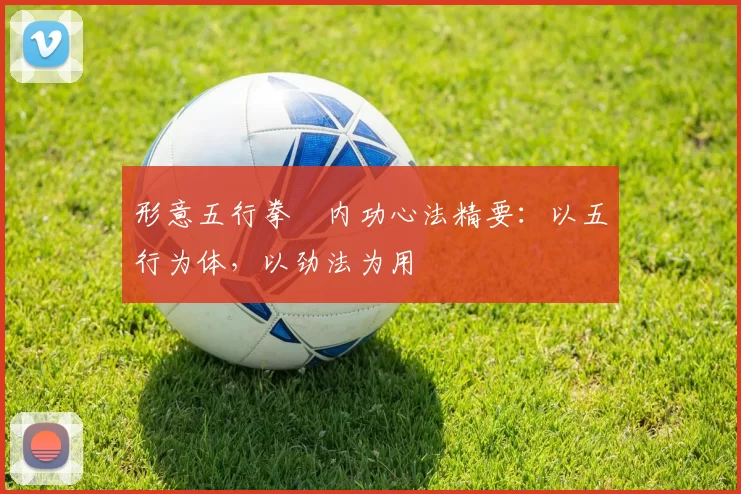 形意五行拳・内功心法精要：以五行为体，以劲法为用