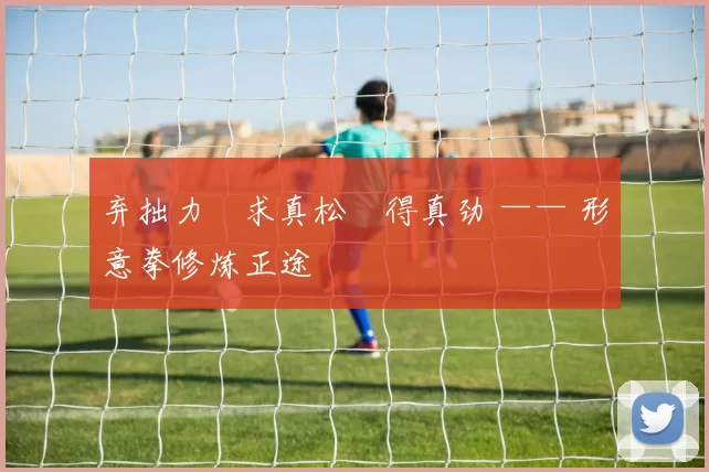弃拙力・求真松・得真劲 —— 形意拳修炼正途