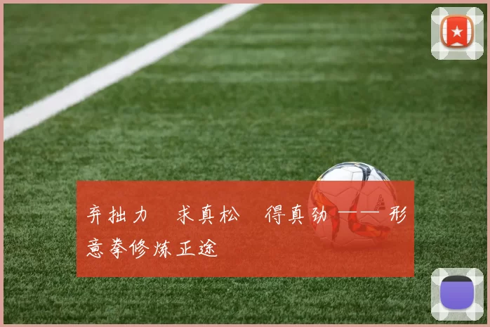 弃拙力・求真松・得真劲 —— 形意拳修炼正途