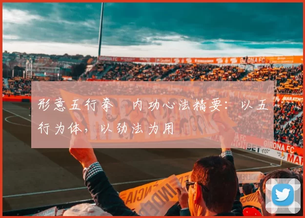 形意五行拳・内功心法精要:以五行为体,以劲法为用