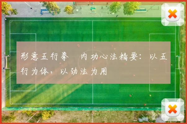 形意五行拳・内功心法精要：以五行为体，以劲法为用