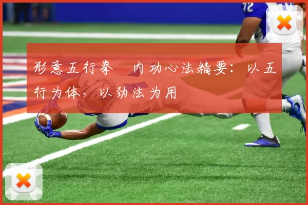 形意五行拳・内功心法精要：以五行为体，以劲法为用