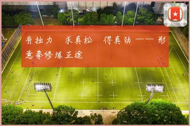 弃拙力・求真松・得真劲 —— 形意拳修炼正途