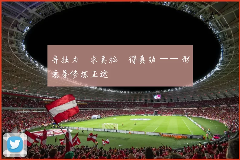 弃拙力・求真松・得真劲 —— 形意拳修炼正途