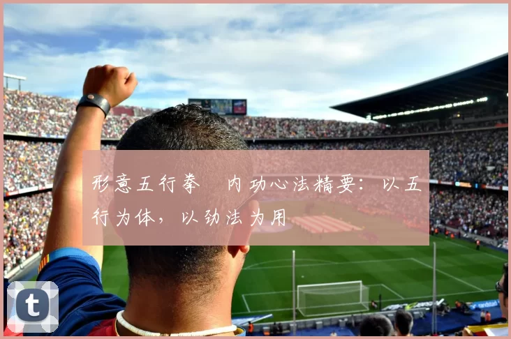 形意五行拳・内功心法精要:以五行为体,以劲法为用