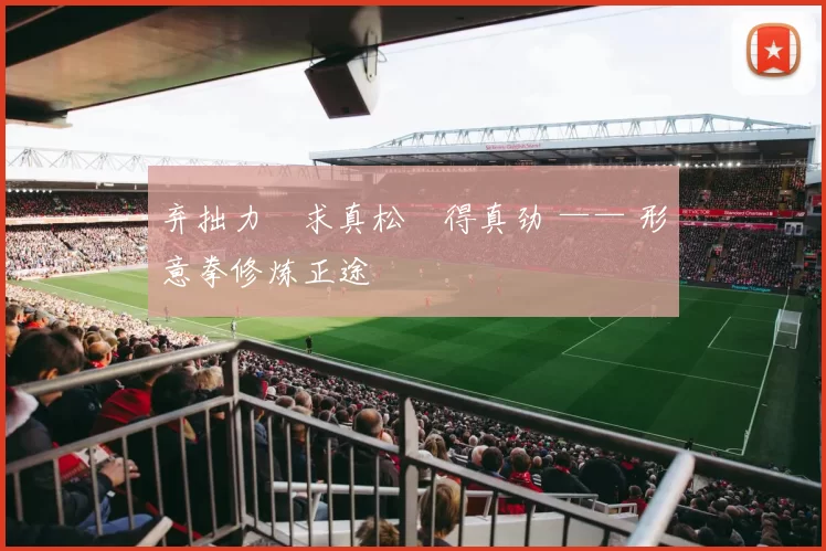 弃拙力・求真松・得真劲 —— 形意拳修炼正途