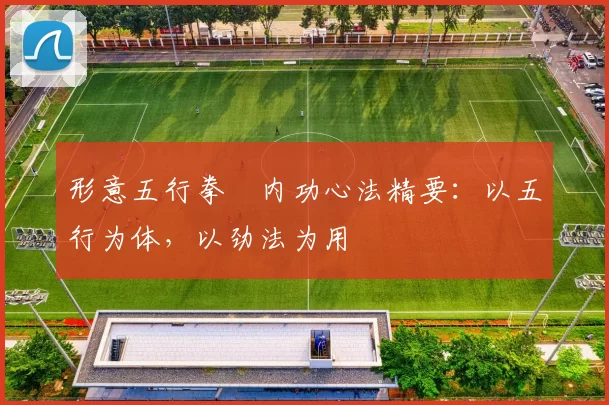 形意五行拳・内功心法精要：以五行为体，以劲法为用