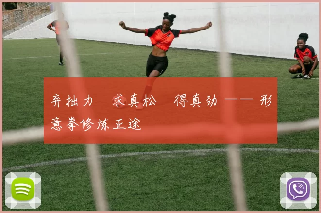 弃拙力・求真松・得真劲 —— 形意拳修炼正途