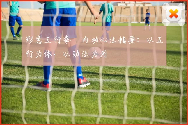 形意五行拳・内功心法精要:以五行为体,以劲法为用