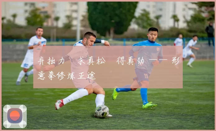 弃拙力・求真松・得真劲 —— 形意拳修炼正途