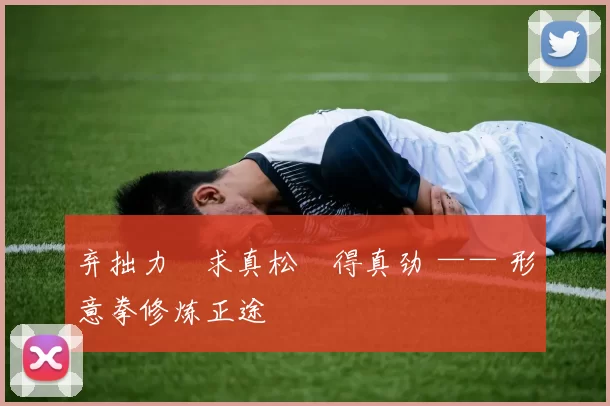 弃拙力・求真松・得真劲 —— 形意拳修炼正途