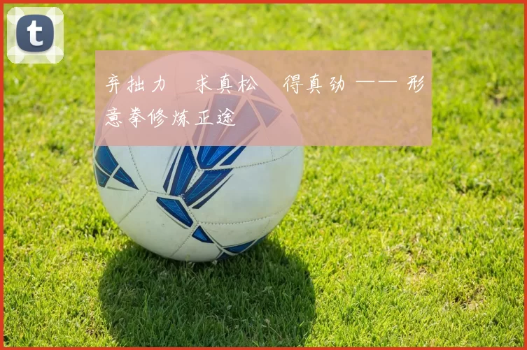 弃拙力・求真松・得真劲 —— 形意拳修炼正途