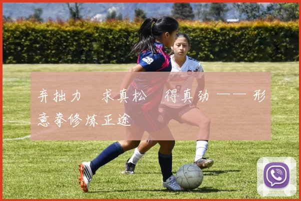 弃拙力・求真松・得真劲 —— 形意拳修炼正途