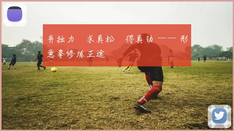 弃拙力・求真松・得真劲 —— 形意拳修炼正途