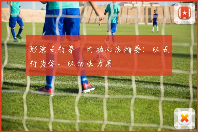 形意五行拳・内功心法精要：以五行为体，以劲法为用