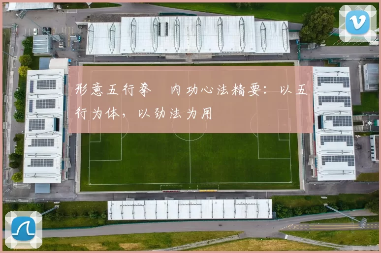 形意五行拳・内功心法精要:以五行为体,以劲法为用