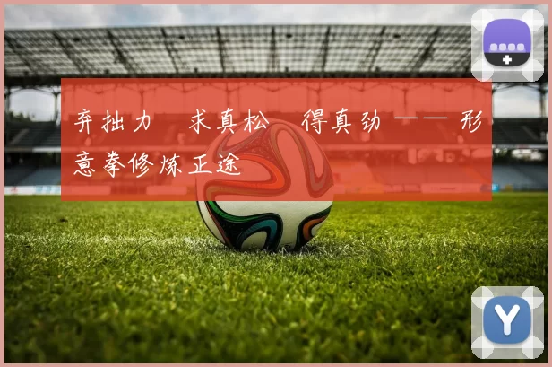 弃拙力・求真松・得真劲 —— 形意拳修炼正途