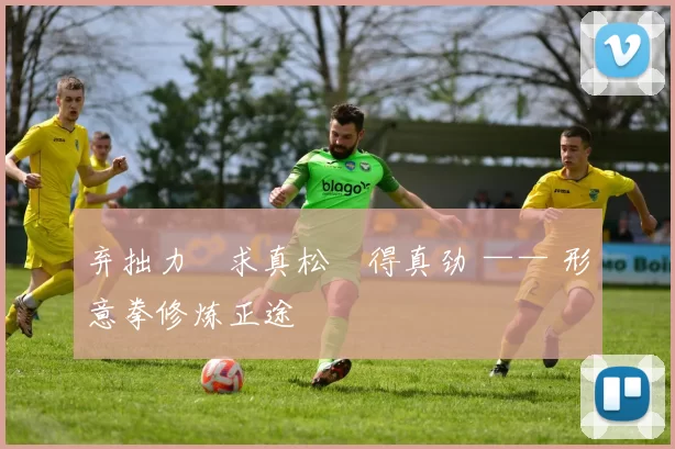 弃拙力・求真松・得真劲 —— 形意拳修炼正途