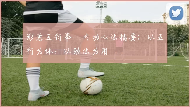 形意五行拳・内功心法精要:以五行为体,以劲法为用