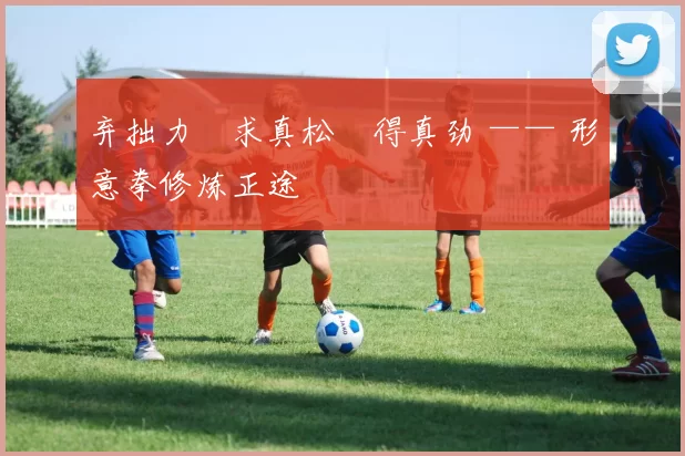 弃拙力・求真松・得真劲 —— 形意拳修炼正途