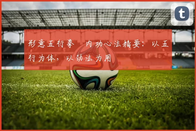 形意五行拳・内功心法精要：以五行为体，以劲法为用