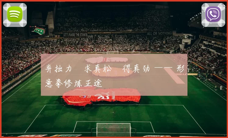 弃拙力・求真松・得真劲 —— 形意拳修炼正途