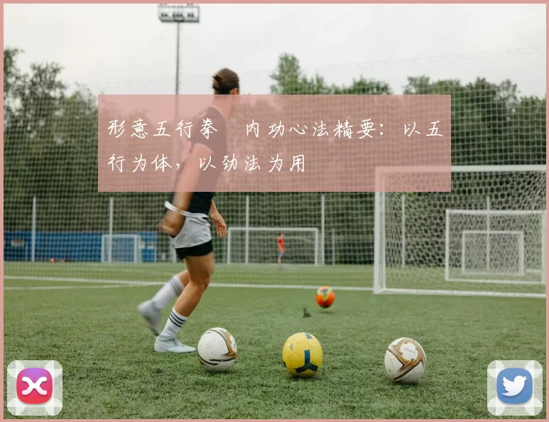 形意五行拳・内功心法精要：以五行为体，以劲法为用