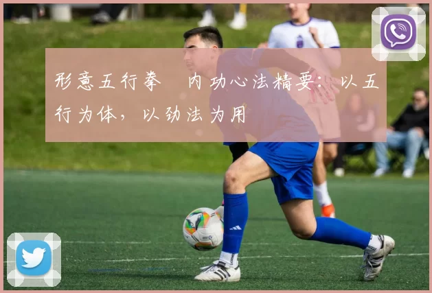 形意五行拳・内功心法精要：以五行为体，以劲法为用