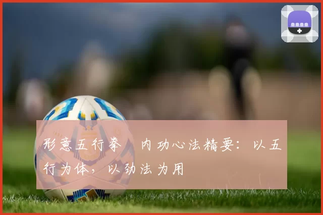 形意五行拳・内功心法精要：以五行为体，以劲法为用