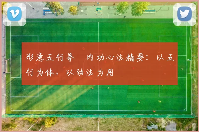 形意五行拳・内功心法精要:以五行为体,以劲法为用