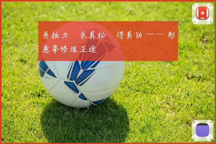 弃拙力・求真松・得真劲 —— 形意拳修炼正途