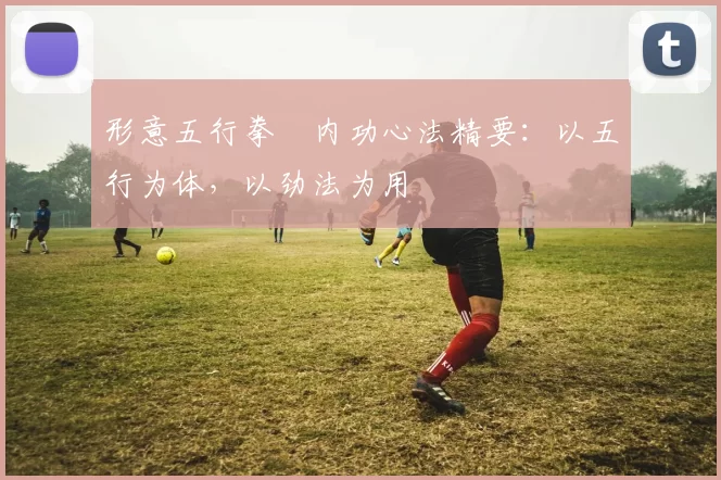 形意五行拳・内功心法精要：以五行为体，以劲法为用