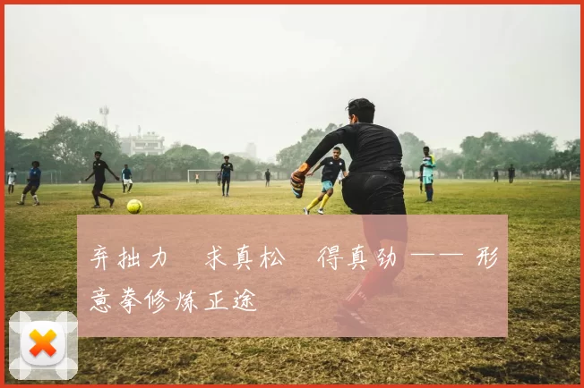 弃拙力・求真松・得真劲 —— 形意拳修炼正途