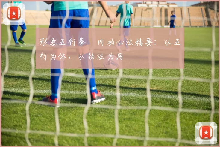 形意五行拳・内功心法精要:以五行为体,以劲法为用