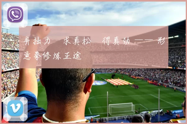 弃拙力・求真松・得真劲 —— 形意拳修炼正途