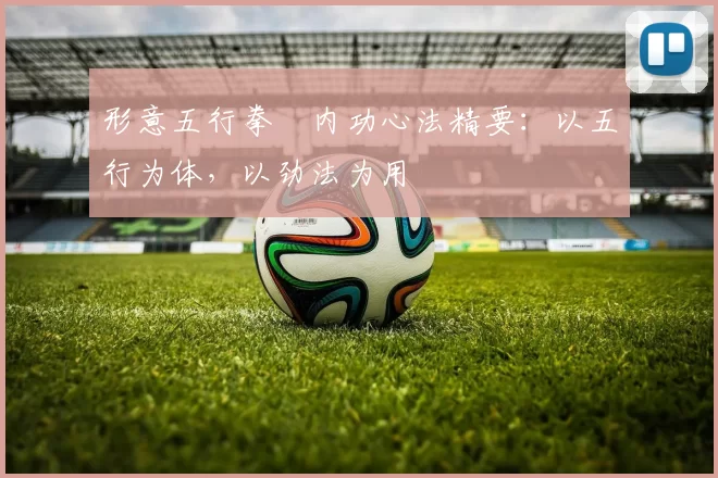 形意五行拳・内功心法精要：以五行为体，以劲法为用