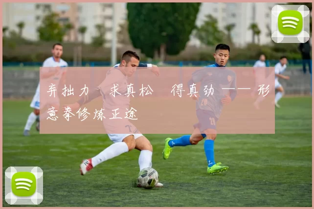 弃拙力・求真松・得真劲 —— 形意拳修炼正途