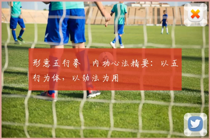 形意五行拳・内功心法精要：以五行为体，以劲法为用