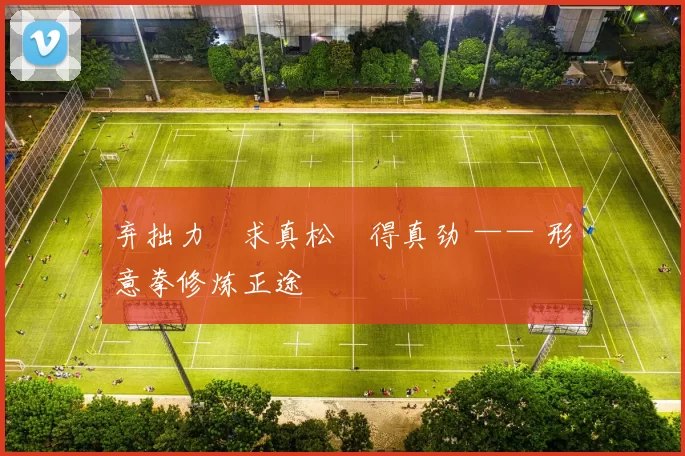 弃拙力・求真松・得真劲 —— 形意拳修炼正途