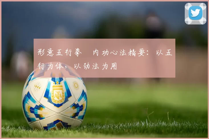 形意五行拳・内功心法精要：以五行为体，以劲法为用