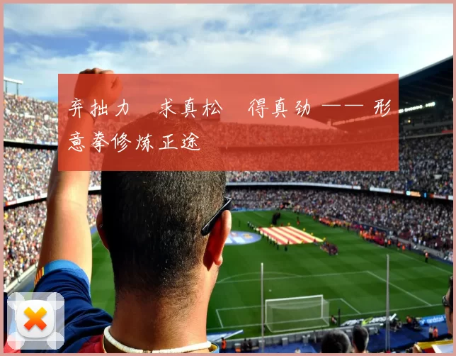 弃拙力・求真松・得真劲 —— 形意拳修炼正途