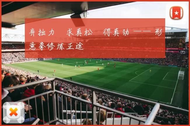 弃拙力・求真松・得真劲 —— 形意拳修炼正途